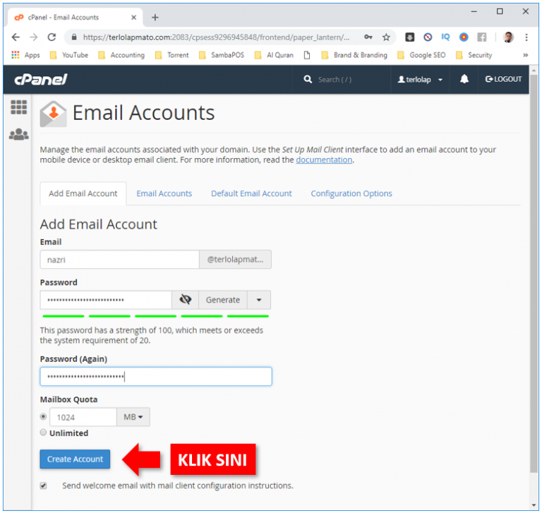 Setup Email Dengan Alamat Domain Sendiri Gerbang Bisnes